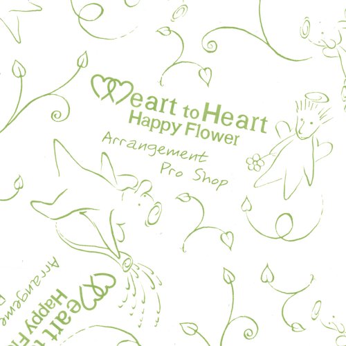 タカ印 ラッピングペーパー 49-1411 ファンシー エンジェルハート 半才判 50枚