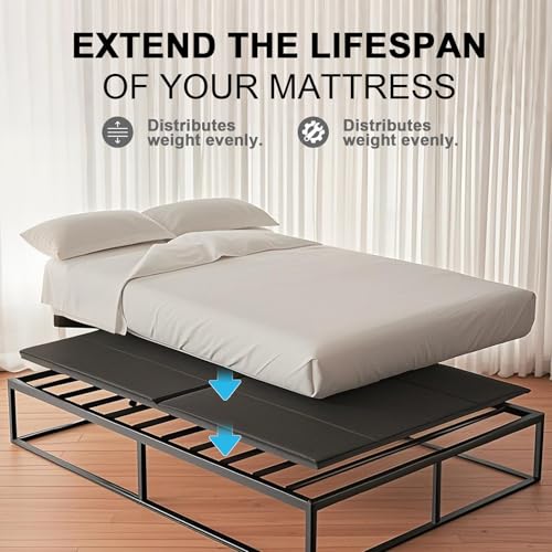 Imperius Folding Spring Box, 10MM, Bed Support Flat Noodles, King Size 76x80\'\'  Light and Thin, Breathable, Noise Minimizing,Moisture Resistant Bunkieboards - Thumbnail 5