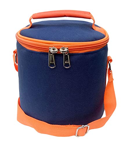 Image of Insulated Lunch Bag, Water Resistant, for Office, School and Travelling, 1 Litre (Without Containers, Size-6.5 X 6 X 6)