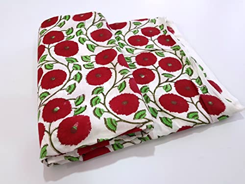 Tissu de coton imprimé indien grande longueur 50 yards pour robe et écharpe