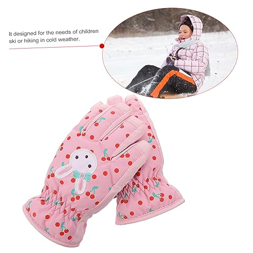 CALLARON 3 Pares Luvas De Esqui Para Luvas De Inverno Lindas Luvas Resistentes à Água Para Crianças