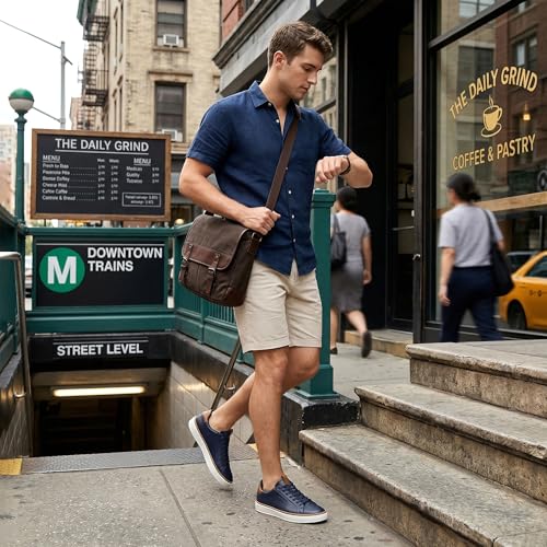 Image of Coostar Mens Casual Shoes Comfortable Dress Sneakers Classic Lace-up Shoe Lightweight