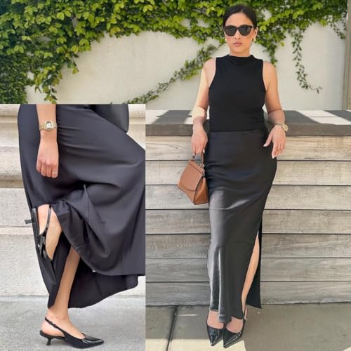 JENN ARDOR Womens Kitten Heels Closed Pointed Toe Elastic Slingback Sexy Low Heels Bridal Wedding Guest Dress Prom Pumps Shoes2