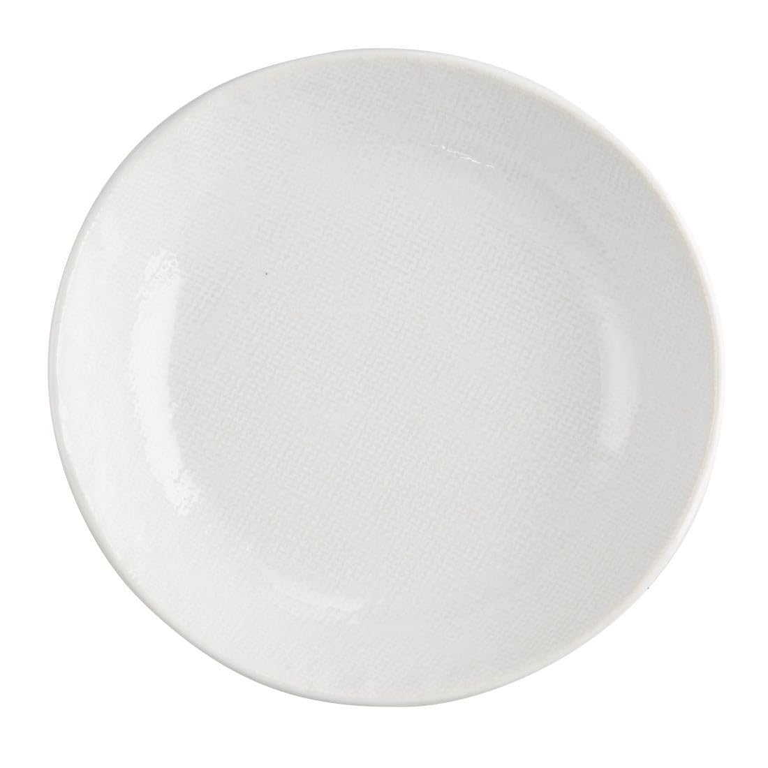 nisbets limited Olympia Denim White Coupe Bowl - 220x46mm 9" (Box 6)