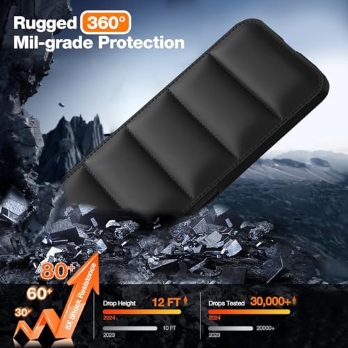 Image of TRUEUPGRADE Back Case Cover for Mi Redmi Note 12 Pro 5G | Compatible for Mi Redmi Note 12 Pro 5G Back Case Cover | Puff Case with Camera Protection |Black