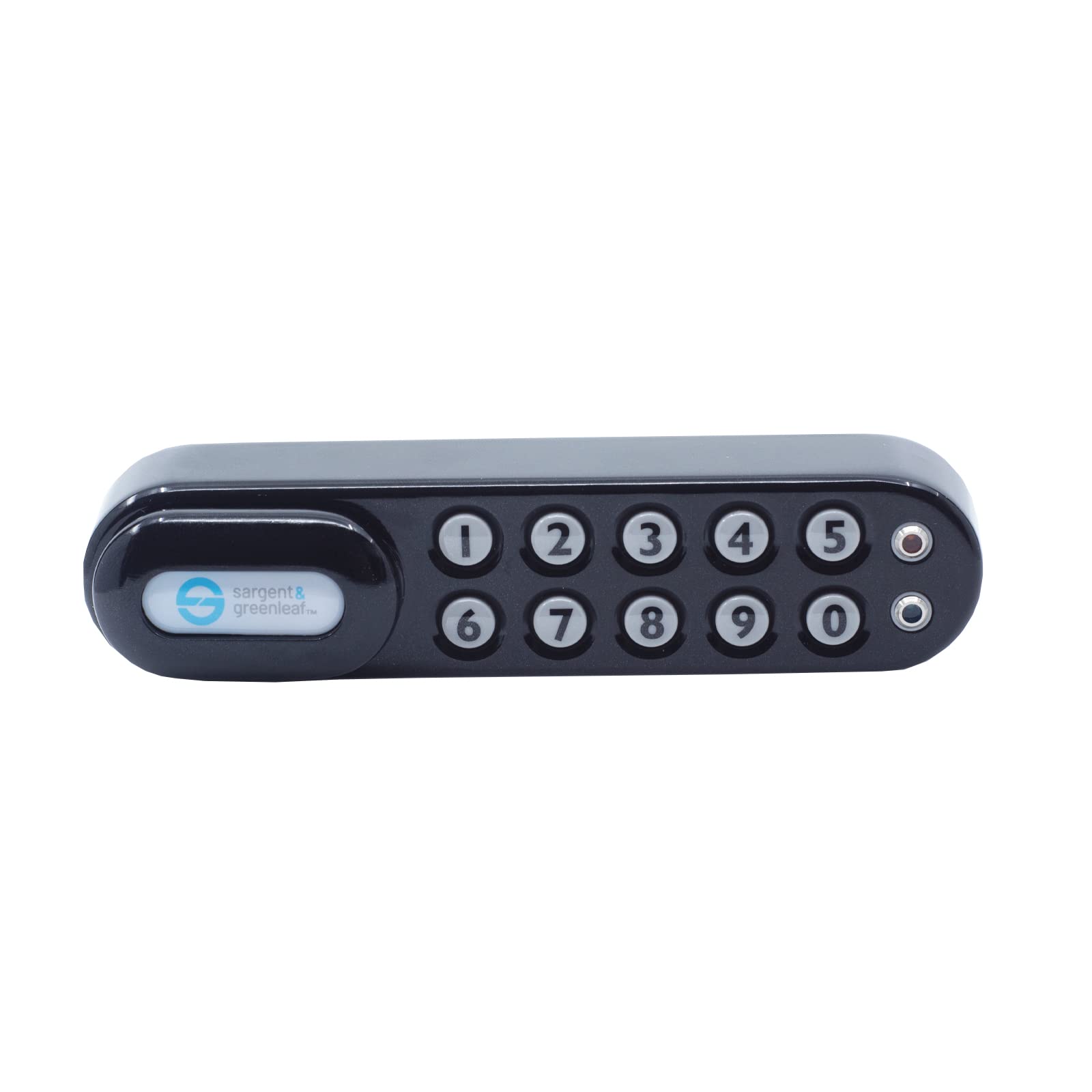 Sargent & Greenleaf 1300V Electronic Digital Keypad Mechanical Code Lock for Medical Carts, Cabinet, Drawers, and Lockers, Battery Included (Black, Right)