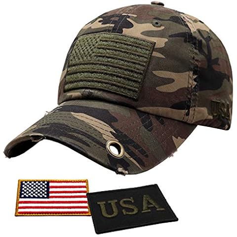 Antourage American Flag Baseball Hat with Patches Cover