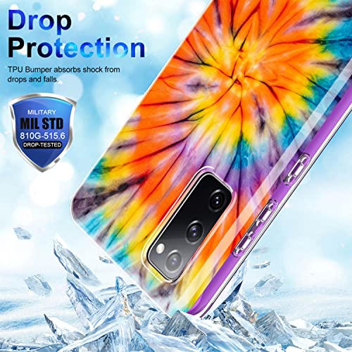 Sexymom For Samsung Galaxy S20 Fe Case With Screen Protector,Durable Cover With Fashion Designs For Women Girls,Slim Fit Protective Phone Case For Galaxy S20 Fe Distintive Rainbow #TOP2