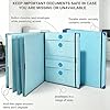 Important Document Organizer If I Die Binder UK Emergency Life Book with Stickers Blue Expanding File and Protective Storage for Birth Certificates Passports NI Photos Letters Home Office School #2