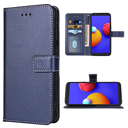 Étui portefeuille Galaxy A01 Core avec dragonne antichoc et béquille