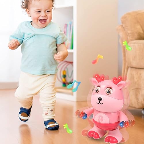 Miniatura 6 de Vucootli Lindos juguetes musicales de vaca bebé, juguete musical de vaca bailarinavenado con música y luces LED, juguetes musicales educativos para