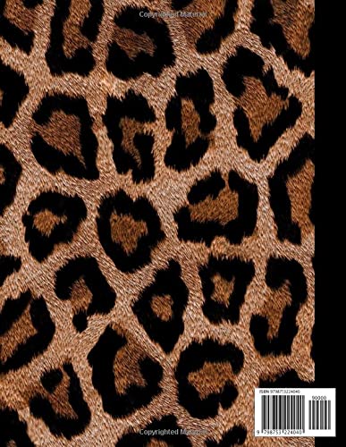 Notebook: leopard print composition notebook College Ruled (8.5 x 11 inches - 120 pages) - Image 2