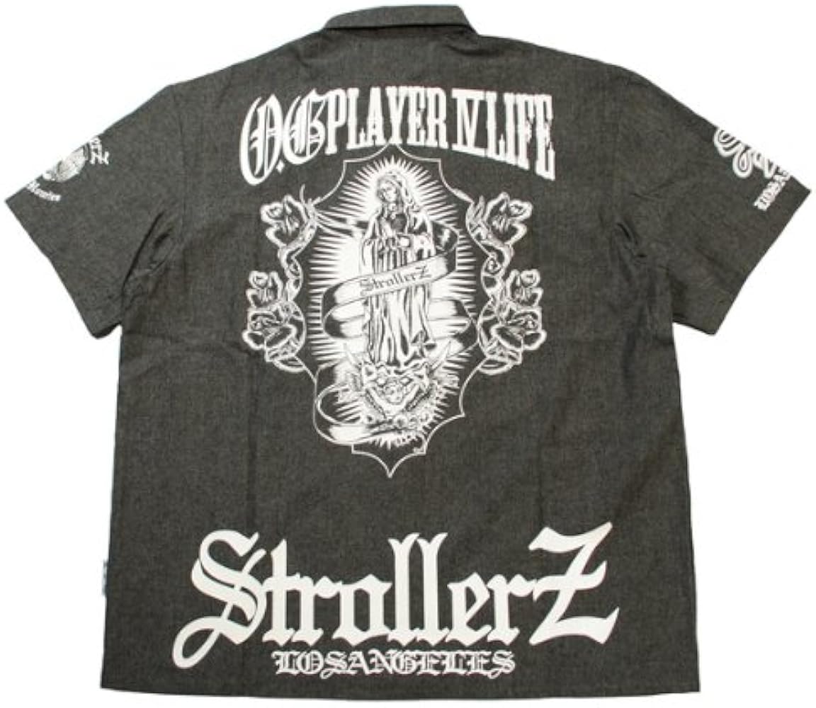 Amazon.co.jp: (STROLLERZ)ストローラーズ 半袖 ブラック シャンブレー