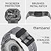 amBand Bands Case Screen Protector Compatible with Apple Watch Ultra 3/2/1 49mm, M1 Sport Series Rugged Cover Strap and 9H Tempered Glass Film, Protective Bumper for iWatch 49 mm Men Crystal Black