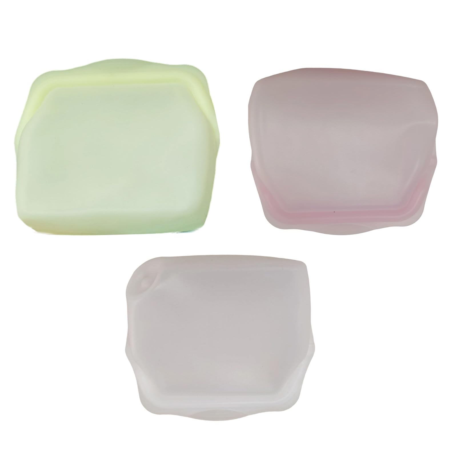 Silicone Zippers Bags Dishwasher Safe Meals Prep Containers for Fruits Vegetables Nut Silicone Pouches