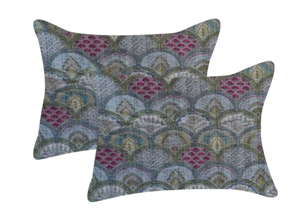 Manta Bohemia Estampada Colcha India Kantha Hecha A Mano - Algodón 100%, Estampado De Bloques, Tamaño Queen (220x270 Cm), Verde Claro, Bohemia Colcha Bohemia Decorativa