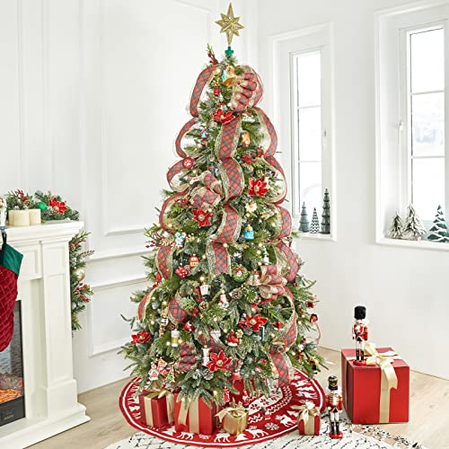 Wbhome Christmas Glass Ornaments, Hand Crafted Gingerbread Ornaments Set For Christmas Tree, Traditional Xmas Decorations Gifts, 4Pcs #TOP5