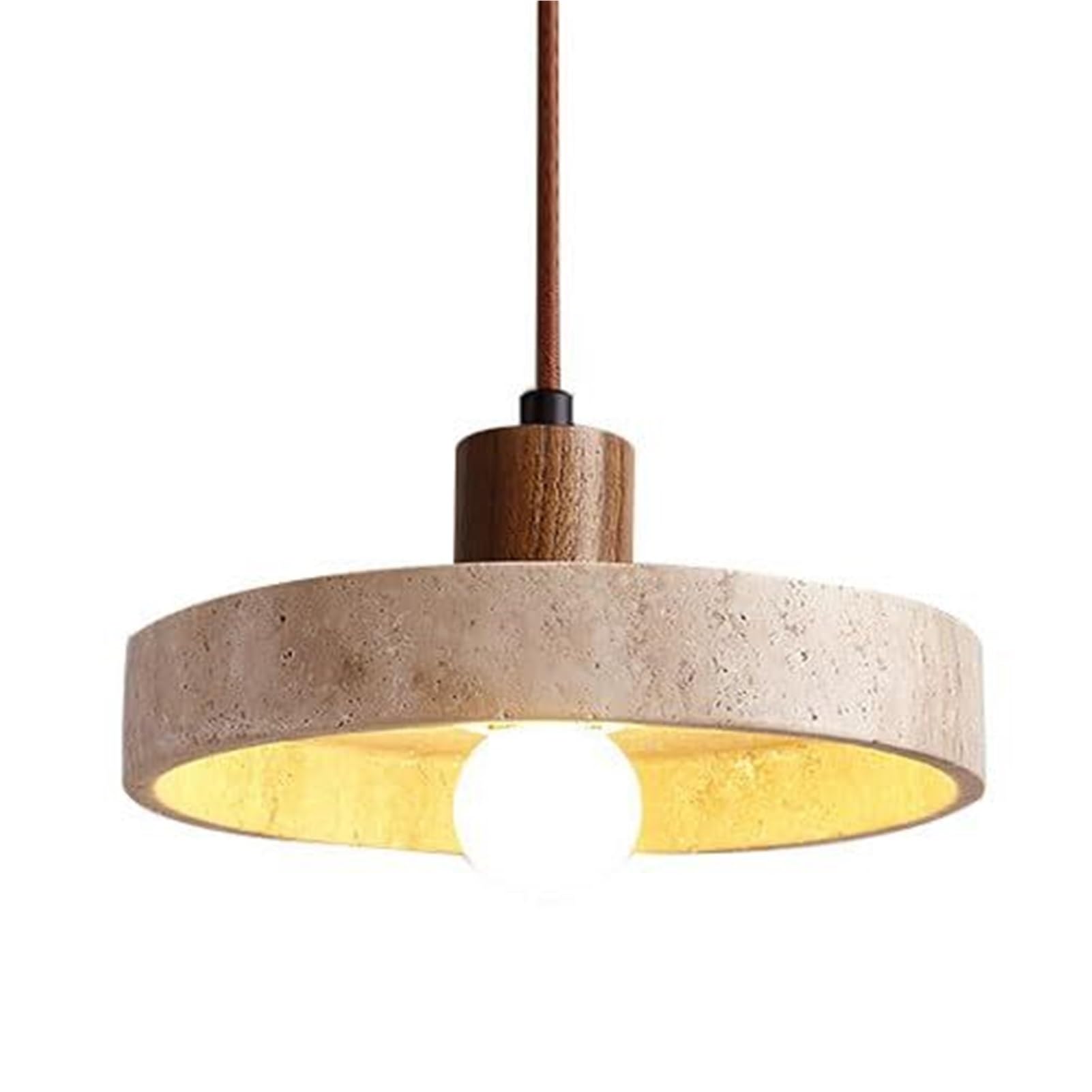 HUAYUSEDF Nordic Industrial Marble Pendant Lamp Chandelier Hanging Lighting Ceiling Fixture E27 Single Head Creative for Living Room Hallway Kitchen Island