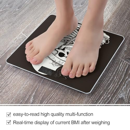 Báscula Digital de Baño con Vidrio Templado y LCD miniatura 5