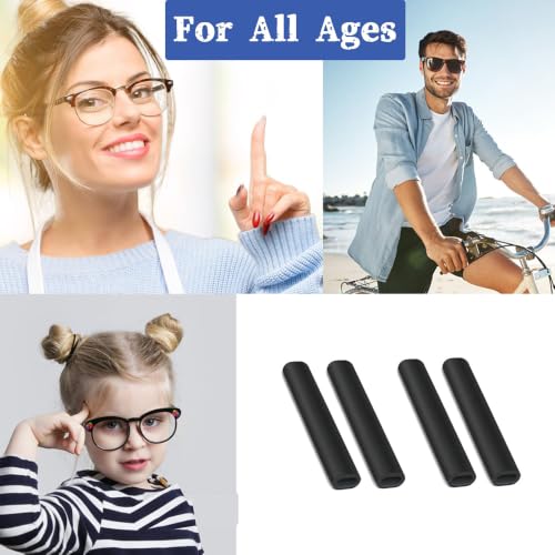 Image of 2 Pairs Ear Grips for Spectacles, Anti-Slip Specs Holder, Glasses Ear Grip
