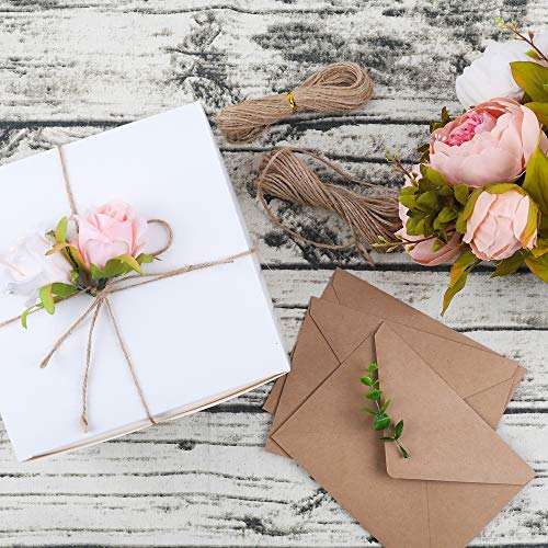 Moretoes GIFT BOXES 12Pcs White Kraft Paper Gift Box thumb #4
