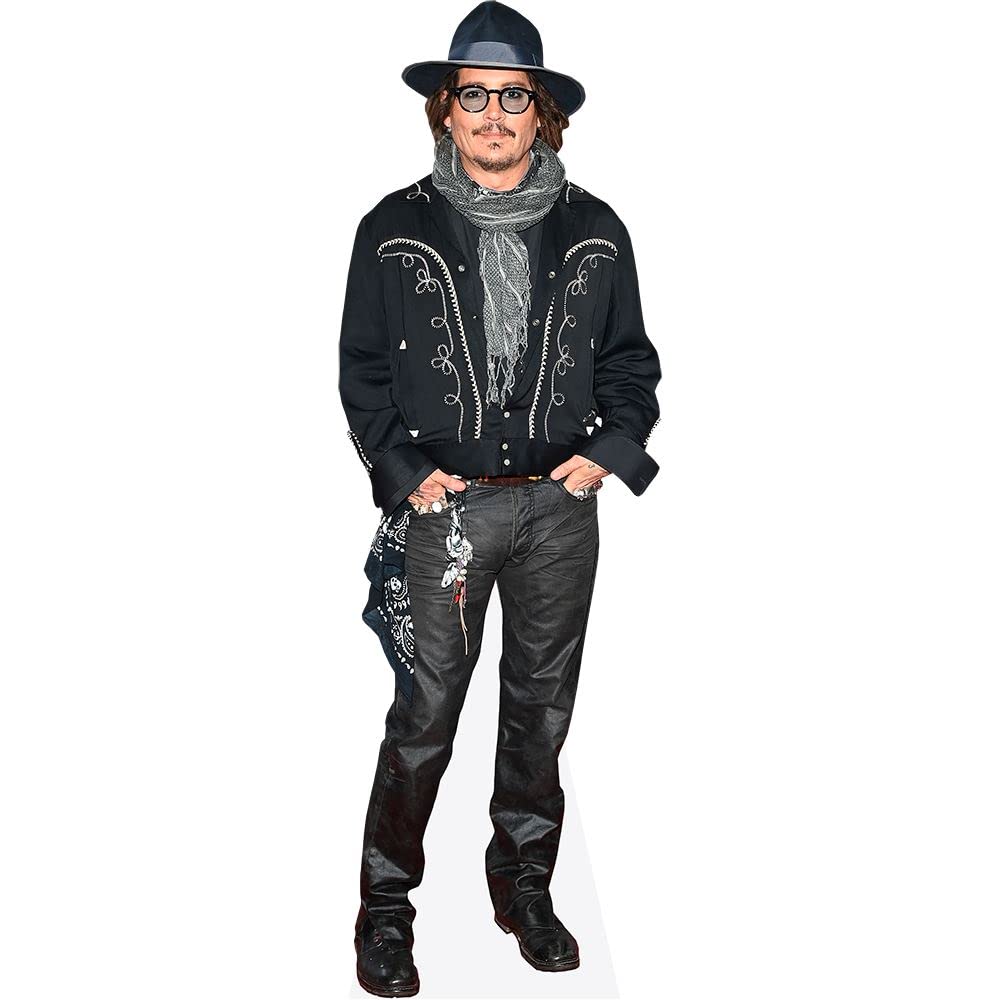 Celebrity Cutouts Life Size Cutout Johnny Depp (Scarf)