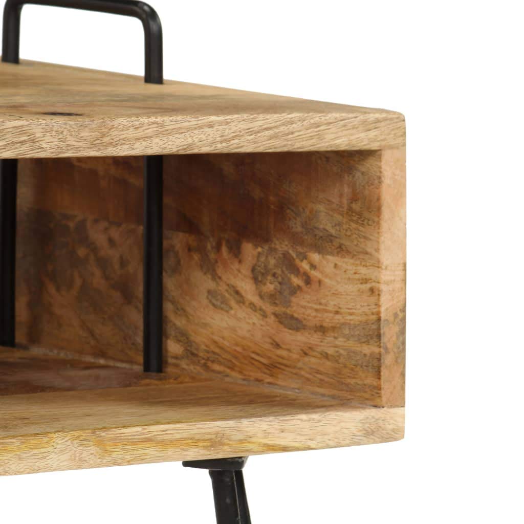 Fengshui Stolik nocny z litego drewna mango 40 x 34 x 47 cm