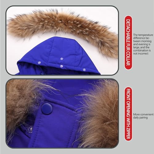 Kids 2 Piece Snowsuit Set Baby Boys Girls Hooded Puffer Jacket and Snow Bib Pants Snow Suits Winter Warm Ski Suits3