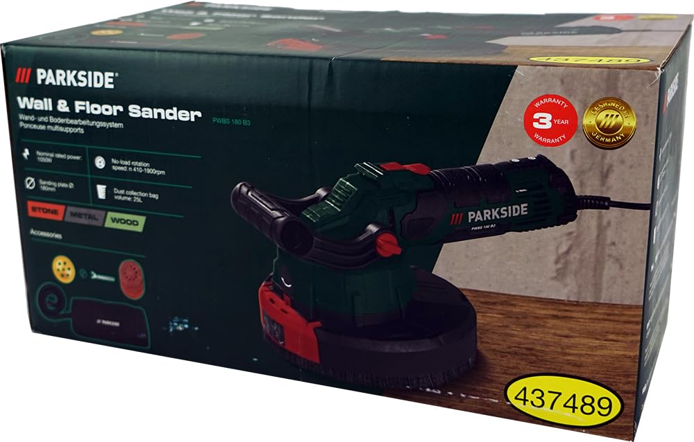 HEADNMORE® Bundle - PARKSIDE® Wandschleifer Bodenbearbeitungssystem PWBS 180 +Schlüsselanhänger