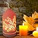 KOKO AROMA Essential Oil Diffuser Aromatherapy Humidifier: Best Floral Ceramic Infuser 120mL 7 Color LED NightLights Cool Mist Air Defuser Auto Shut-Off for Home Office Bedroom Baby Yoga