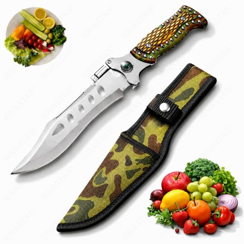 Image of Kitchen Utility Knife with Protective Cover | Sharp Stainless Steel Knife for Fruits & Vegetables | Ergonomic Handle | Daily Home Kitchen Use (Set of 1)