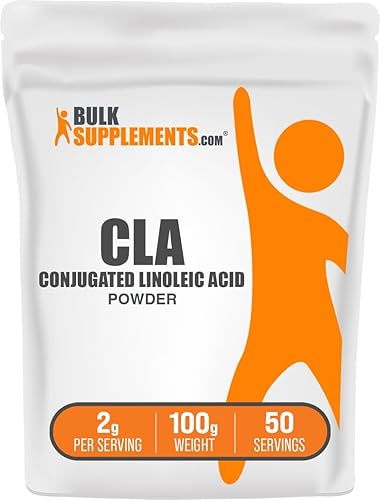 Vista 10 de BulkSupplements. com Polvo de ácido linoleico conjugado – Suplemento de CLA, suplemento nutricional – Sin gluten, 0.07 oz por porción, 250 g