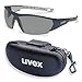 Produktbild UVEX Schutzbrille i-works 9194270 anthrazit / grau mit UV-Schutz im Set inkl. Brillenetui - leichte und sportliche Sicherheitsbrille, Arbeitsschutzbrille