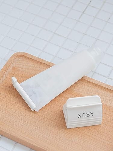 Miniatura 3 de XCSY - Exprimidor de pasta de dientes con tubo rodante, rodillo para exprimidor de pasta de dientes, soporte para asiento giratorio dispensador de