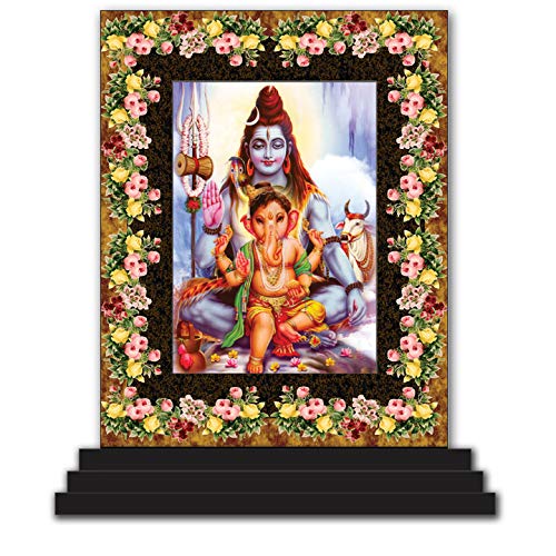 Image of Shiv Parivar 3812 Car Dashboard idols Figurine Showpiece|for Temples|For Home|All Purpose