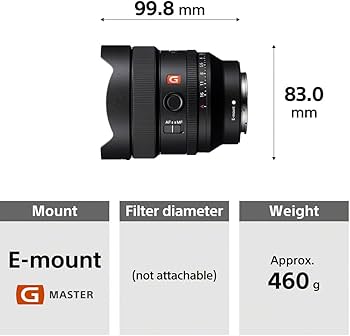 Amazon.com: Sony FE 14mm f/1.8 GM Lens (SEL14F18GM) + Lens Pouch +