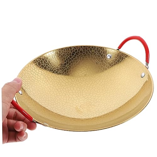 Wok de acero inoxidable con mango doble 25.8x22.5x9 cm miniatura 7