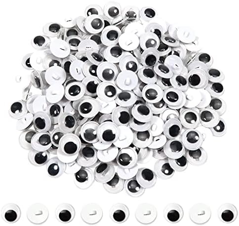 TOAOB 16 Pezzi Occhi Per Bambole Con Cigliadi Viola Glitterati Occhi Sicurezza In Plastica 16mm Rotondi Rondelle Per Creazione Pupazzi Artigianato Fai Da Te