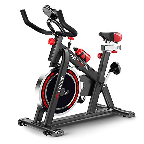 Sale!! GAYBJ Indoor Cycling Bike, Silent Belt Drive Cycle Bike with Adjustable Handlebars & Seat, Fi...