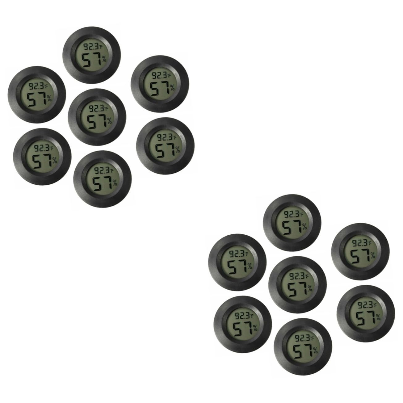 Totority 14pcs Mini Humidity and Temperature for Reptiles and Terrariums Compact Digital Hygrometer for Indoor Use Lightweight and Portable