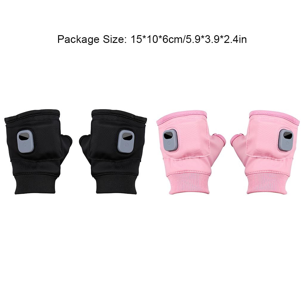 Guantes calefactables recargables de 360 grados. Disfruta de la calidez en todas partes, guantes calefactables recargables con calefacción de 360 grados, color negro eléctrico