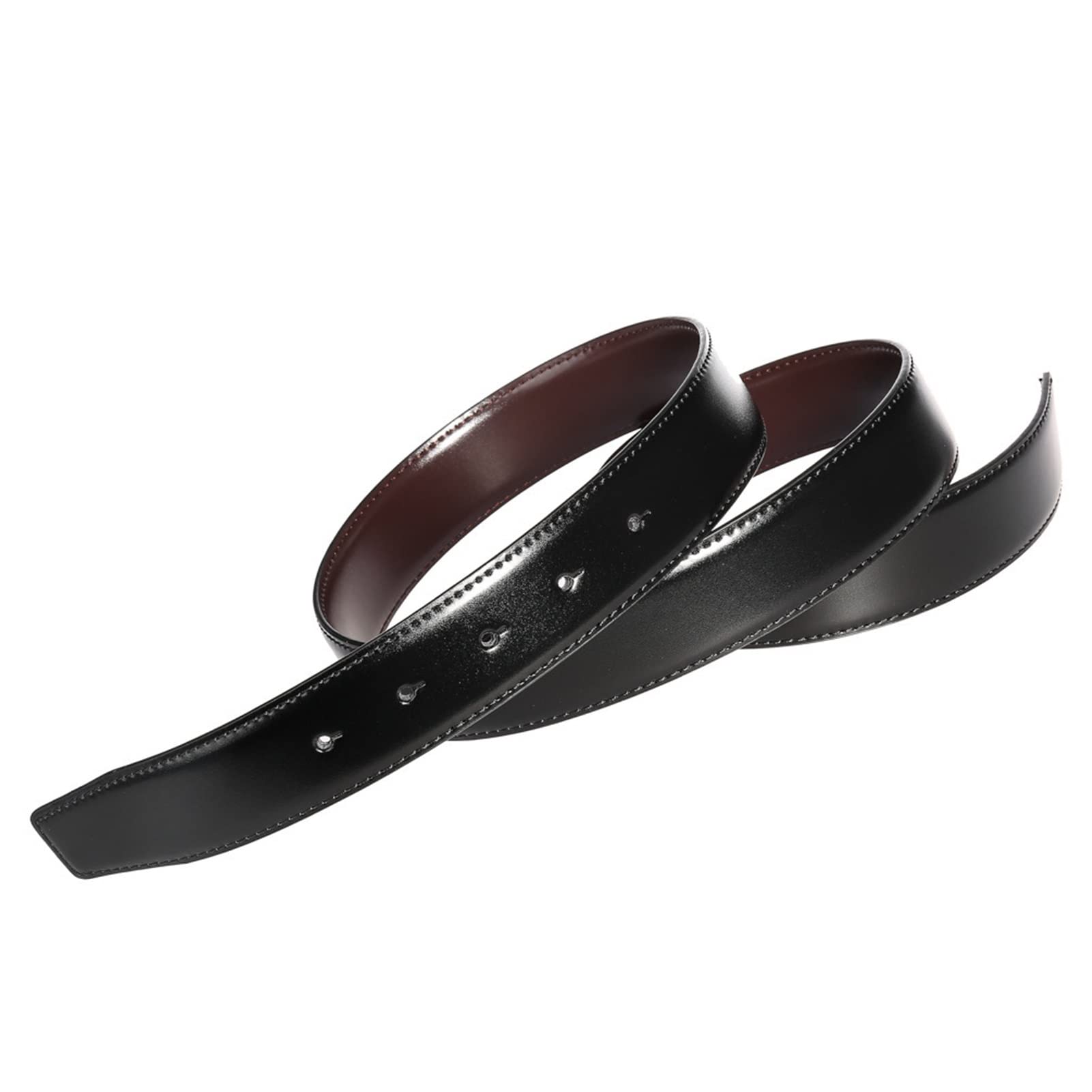 Cinturón ajustable de cuero genuino, Cinturón de cuero for hombre con hebilla antirrayas, hebilla ancha de aleación ajustable, excelente cinturón versátil for trajes o pantalones, uso diario informal(