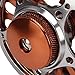 Alomejor Fly Fishing Reel Efficient Braking 3 Bearings 2 Colors Adjustment CNC Processing 3/4 Fly Reel for Outdoor Fishing