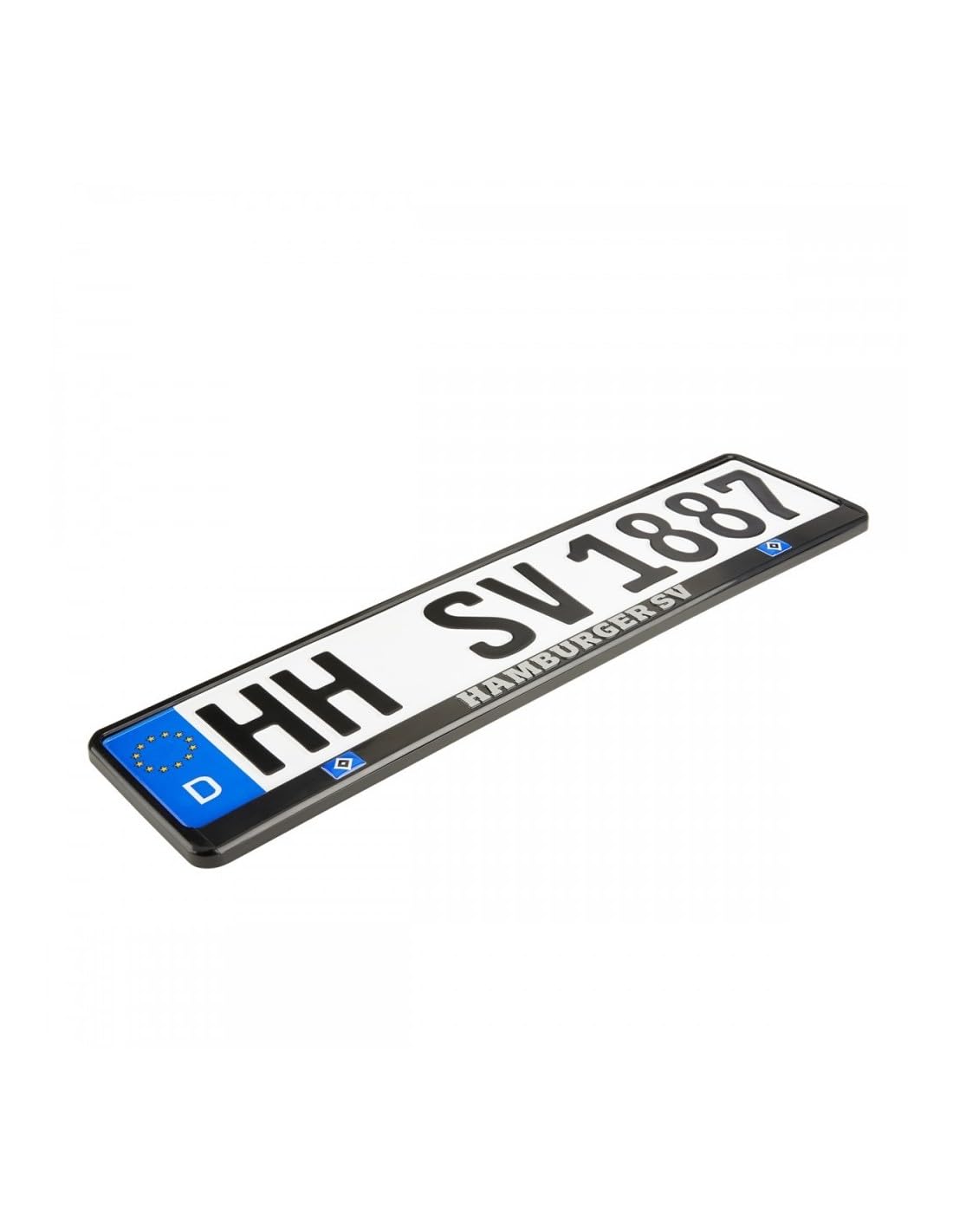 HSV Nummernschildhalter Chrome 2er Set Kennzeichenhalter Hamburger SV