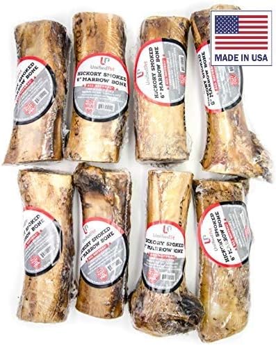 Unified Pet - Beef Marrow Bones for Dogs - All Natural Premium Dog Bones - Sourced and Made in USA (6 Inch Marrow - 8 Count)