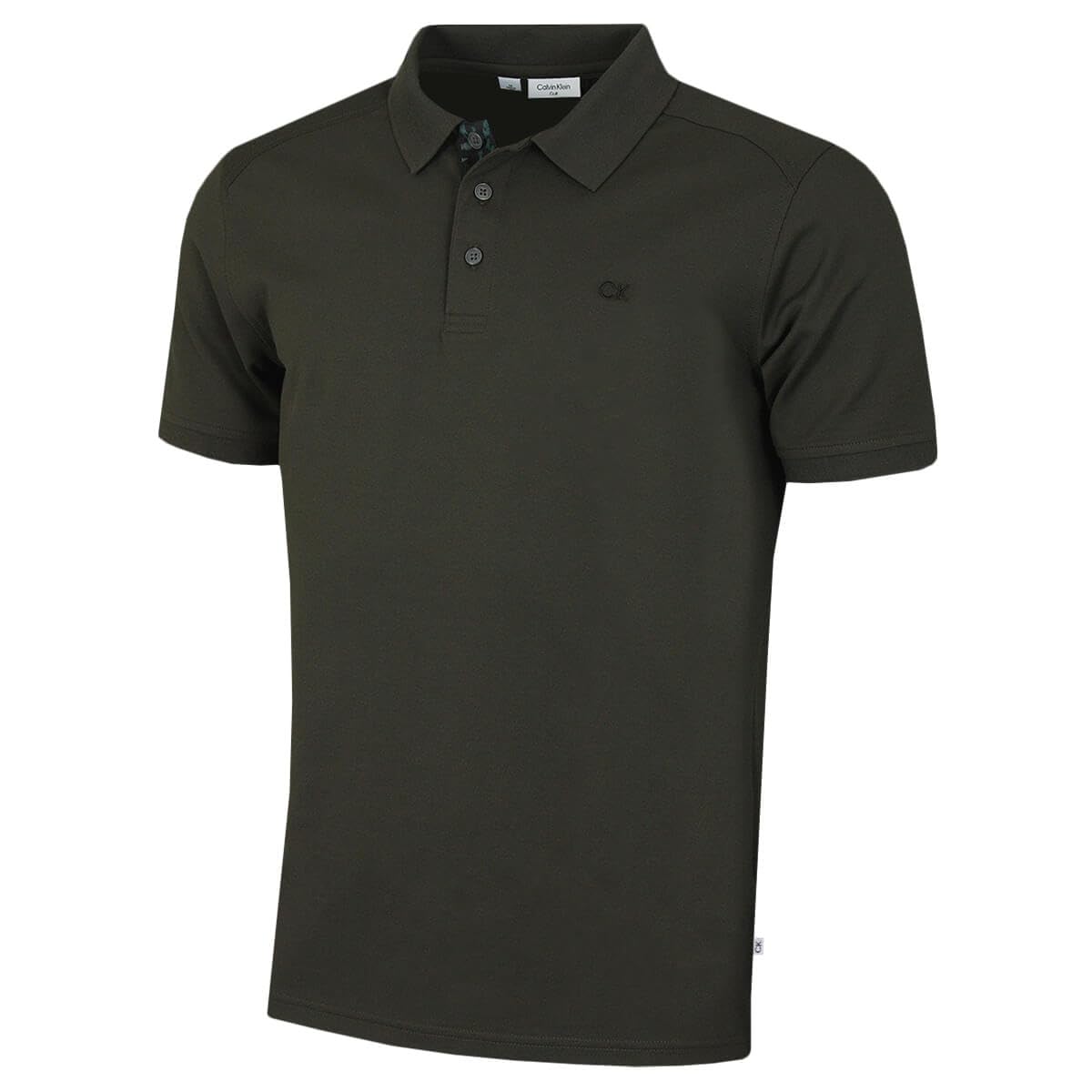 Calvin Klein Mens Campus Camo Golf Polo Shirt - Hunter Green Camo - XXXXL