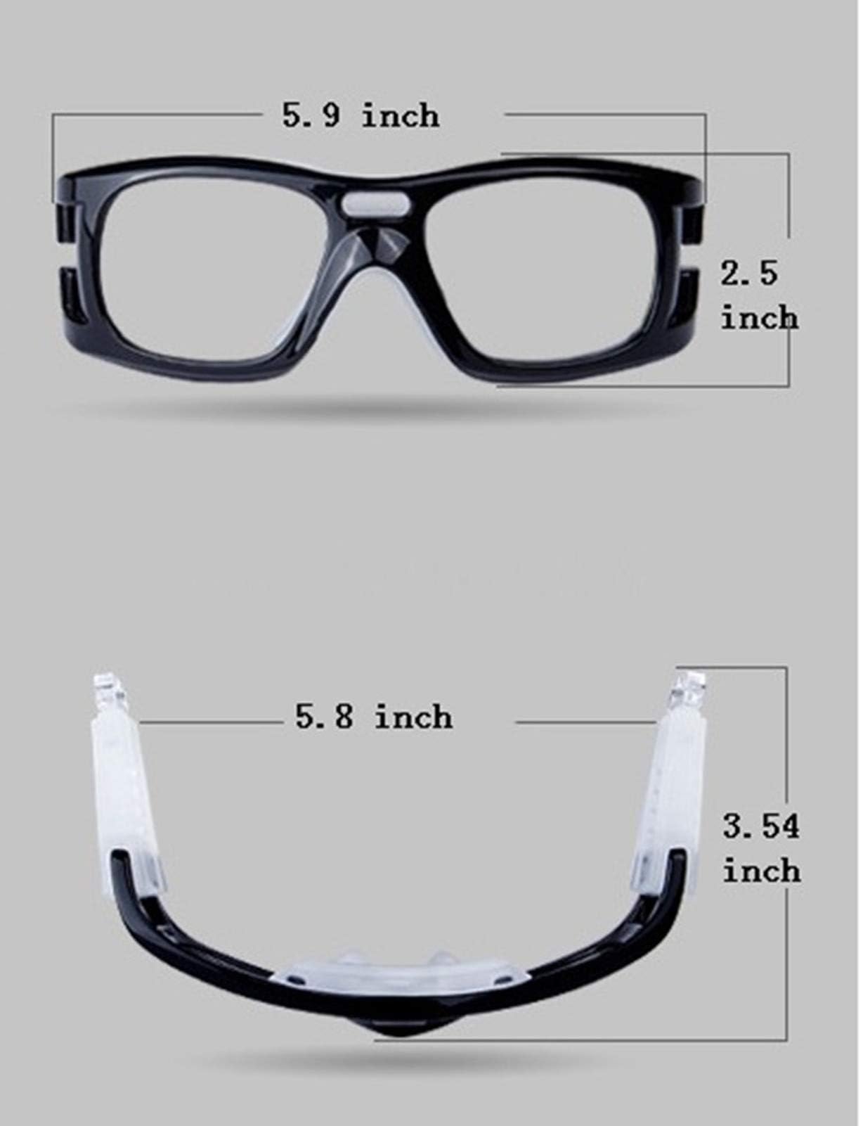 Sport-Basketballbrille, Anti-Beschlag-Schutzbrille für Erwachsene, Jugendliche, Schlägerball, Hockey, Golf