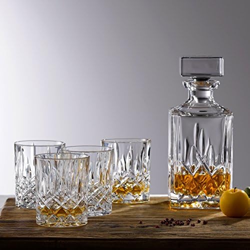 Bar Sets by Royal Doulton Decanter and 6 Tumbler Glasses, Set of 7