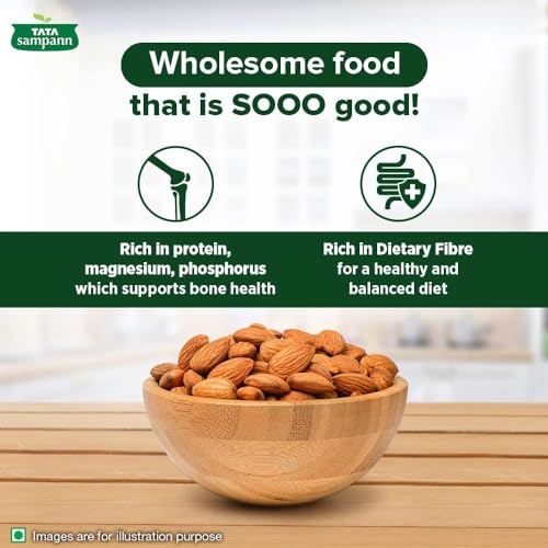 Tata Sampann Pure California Almonds, 1kg - Image 7