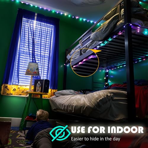 image for Homestarry Outdoor String Lights - 80 Ft Rope Lights with 240 Color Ch